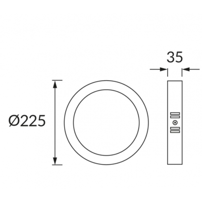 Oprawa sufitowa LED EDOR LED C 18W WHITE CCT (04761)